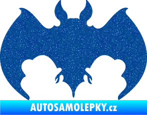 Samolepka Netopýr 002 Ultra Metalic modrá