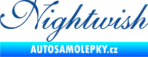 Samolepka Nightwish Ultra Metalic modrá