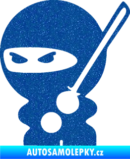 Samolepka Ninja baby 001 levá Ultra Metalic modrá