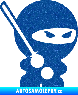 Samolepka Ninja baby 001 pravá Ultra Metalic modrá