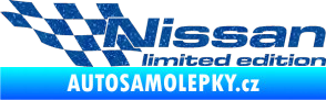 Samolepka Nissan limited edition levá Ultra Metalic modrá
