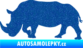 Samolepka Nosorožec 002 levá Ultra Metalic modrá