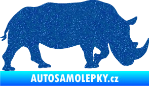 Samolepka Nosorožec 002 pravá Ultra Metalic modrá