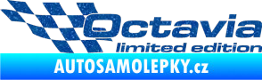 Samolepka Octavia limited edition levá Ultra Metalic modrá