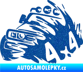Samolepka Off Road 002 levá 4x4 Ultra Metalic modrá