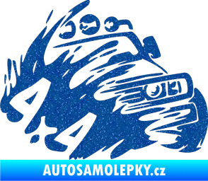 Samolepka Off Road 002 pravá 4x4 Ultra Metalic modrá