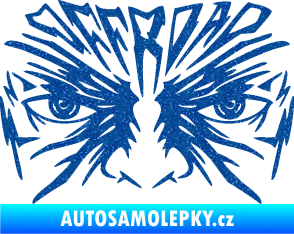 Samolepka Off Road 004 s obličejem Ultra Metalic modrá