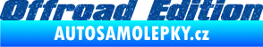 Samolepka Offroad edition 002 nápis Ultra Metalic modrá