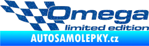 Samolepka Omega limited edition levá Ultra Metalic modrá