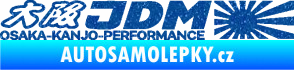 Samolepka Osaka Kanjo performance JDM Ultra Metalic modrá