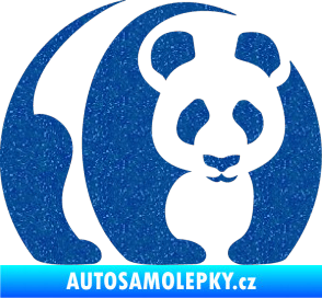 Samolepka Panda 001 pravá Ultra Metalic modrá