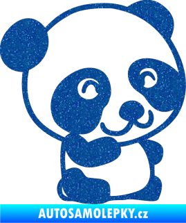 Samolepka Panda 002 pravá Ultra Metalic modrá