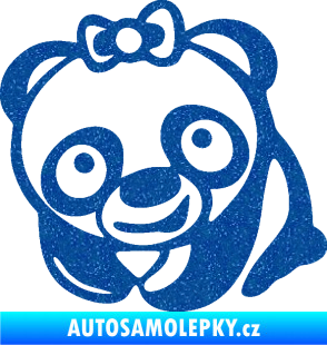 Samolepka Panda baby levá Ultra Metalic modrá