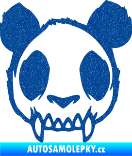Samolepka Panda zombie  Ultra Metalic modrá