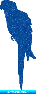 Samolepka Papoušek 001 levá Ultra Metalic modrá