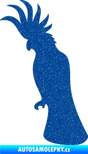 Samolepka Papoušek 003 levá Ultra Metalic modrá