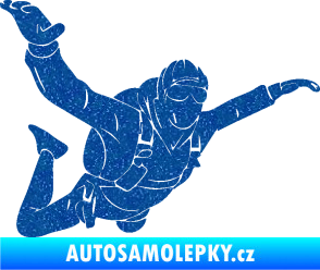 Samolepka Parašutista 004 pravá Ultra Metalic modrá