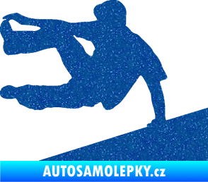 Samolepka Parkour 001 levá Ultra Metalic modrá
