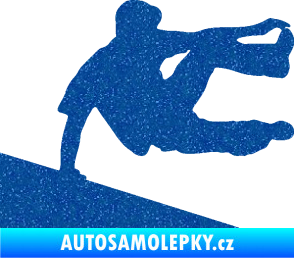 Samolepka Parkour 001 pravá Ultra Metalic modrá