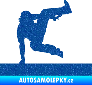Samolepka Parkour 002 pravá Ultra Metalic modrá