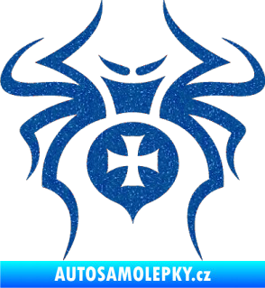 Samolepka Pavouk 003 křižák Ultra Metalic modrá