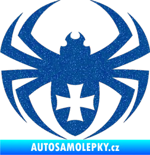 Samolepka Pavouk 004 křižák Ultra Metalic modrá
