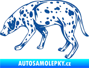 Samolepka Pes 001 levá Dalmatin Ultra Metalic modrá