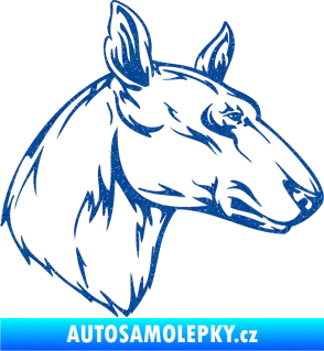 Samolepka Pes 010 pravá Ultra Metalic modrá