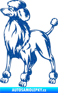 Samolepka Pes 014 levá Pudl Ultra Metalic modrá