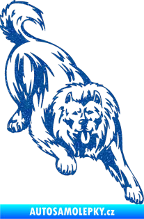 Samolepka Pes 031 pravá Ultra Metalic modrá