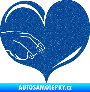 Samolepka Pes 102 levá packa Ultra Metalic modrá