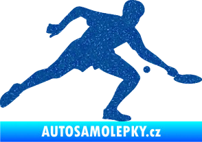 Samolepka Ping pong 001 pravá Ultra Metalic modrá