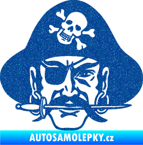 Samolepka Pirát 002 pravá Ultra Metalic modrá