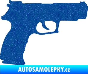 Samolepka Pistole 003 pravá Ultra Metalic modrá