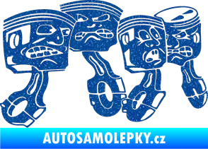 Samolepka Písty pravá Ultra Metalic modrá