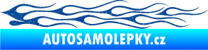 Samolepka Plameny 005 Ultra Metalic modrá
