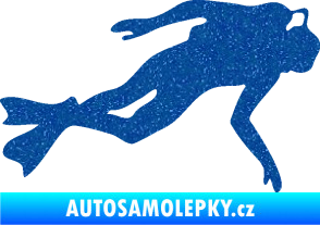 Samolepka Potápěč 002 pravá Ultra Metalic modrá