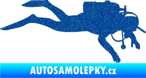 Samolepka Potápěč 003 pravá Ultra Metalic modrá