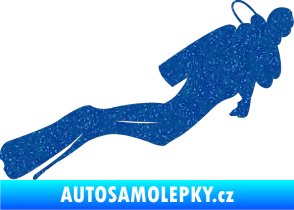 Samolepka Potápěč 005 pravá Ultra Metalic modrá