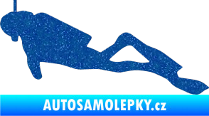 Samolepka Potápěč 009 levá Ultra Metalic modrá