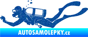 Samolepka Potápěč 011 levá Ultra Metalic modrá