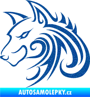 Samolepka Predator tattoo 001 levá Ultra Metalic modrá