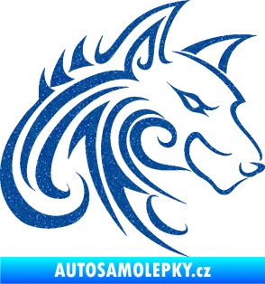 Samolepka Predator tattoo 001 pravá Ultra Metalic modrá