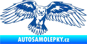 Samolepka Predators 077 pravá sova Ultra Metalic modrá