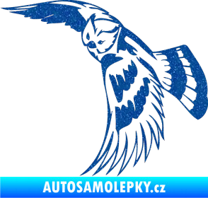 Samolepka Predators 081 levá sova Ultra Metalic modrá