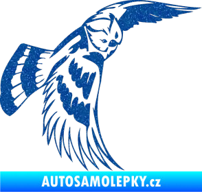 Samolepka Predators 081 pravá sova Ultra Metalic modrá