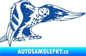 Samolepka Predators 094 pravá sova Ultra Metalic modrá