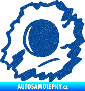 Samolepka Průstřel 002 levá Ultra Metalic modrá