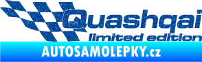 Samolepka Quashqai limited edition levá Ultra Metalic modrá
