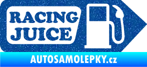 Samolepka Racing juice symbol tankování Ultra Metalic modrá